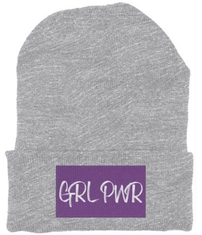 GRL PWR Beanie - Purple/White