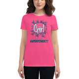 "WHAT IS YOUR SUPERPOWER" Women's short sleeve t-shirt